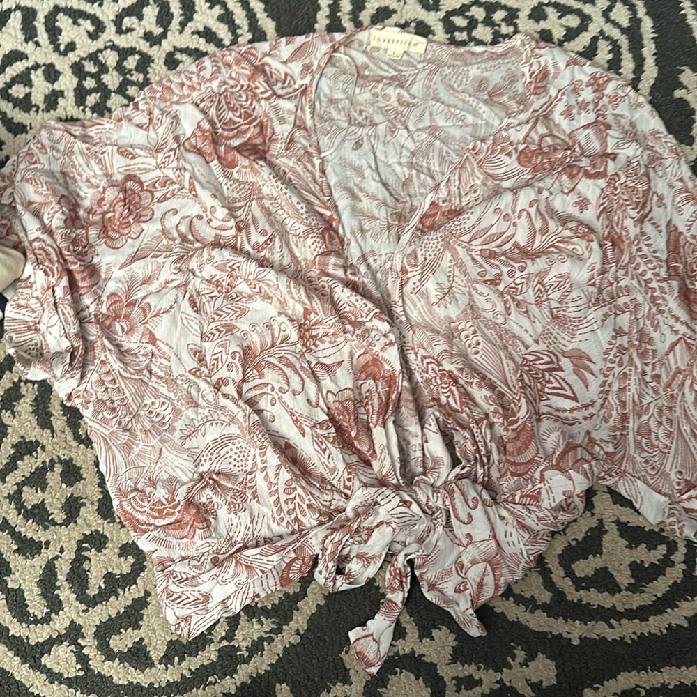 Tie blouse